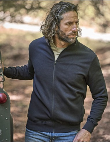 TEE-5440-Full Zip Sweat Cardigan